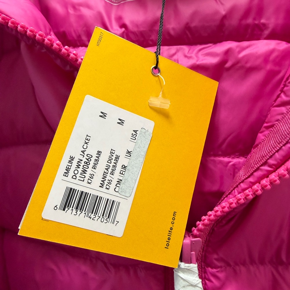 Lole Pink Puffer Jacket, NWT - Picture 2 of 4